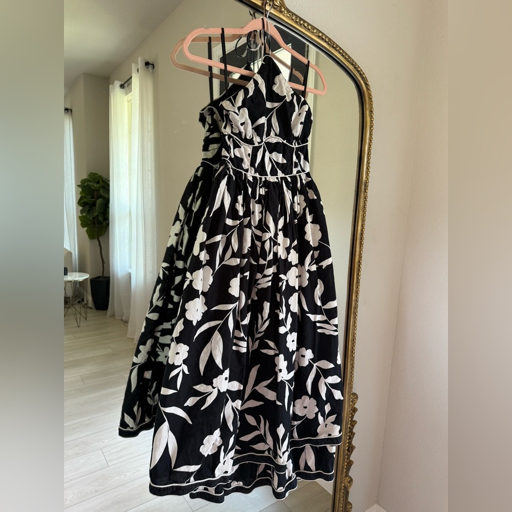 Anthropologie Let Me Be Floral Halter Maxi Dress - Picture 5 of 10